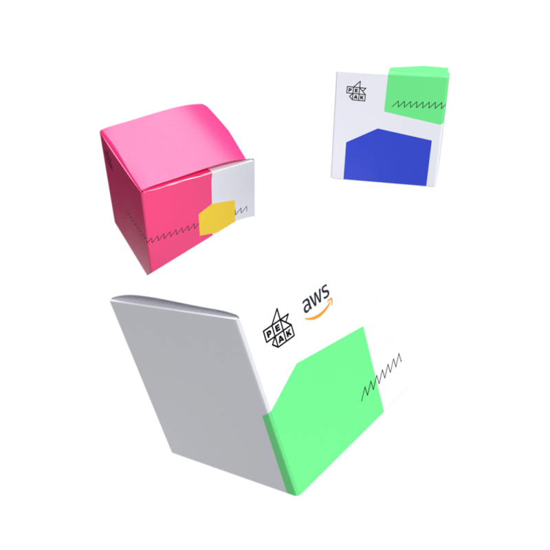 Parcels floating in space